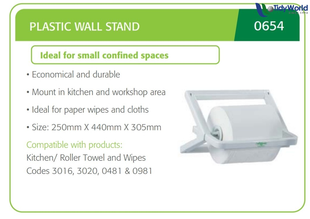 Twinsaver Plastic Wall-mounted Wipe Stand – Code 654